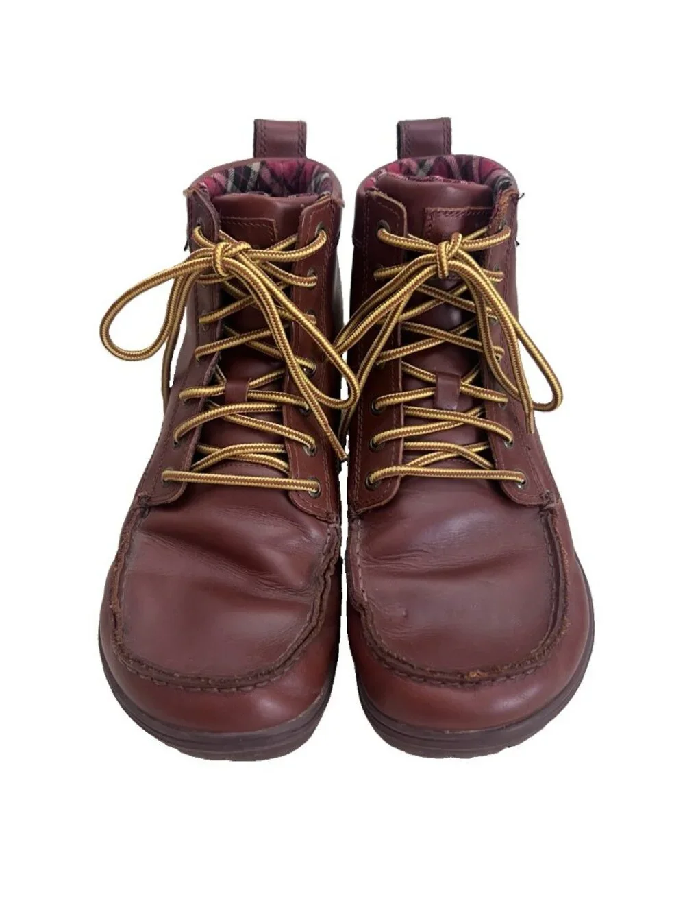 Lems Shoes Boulder Boot Leather Russet Brown Barefoot Zero Drop Size 42 EU US 9